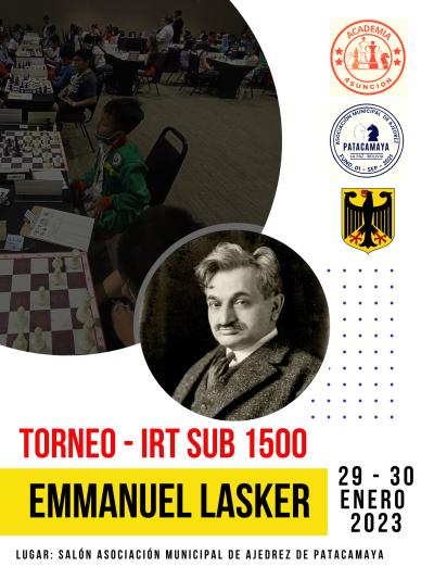 Torneo de Ajedrez IRT Sub 1500 Emmanuel Lasker